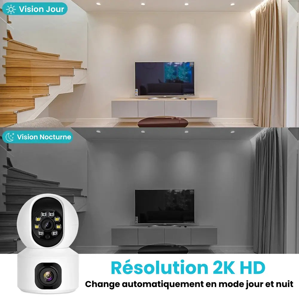 Babyphone connecté à vision 360°