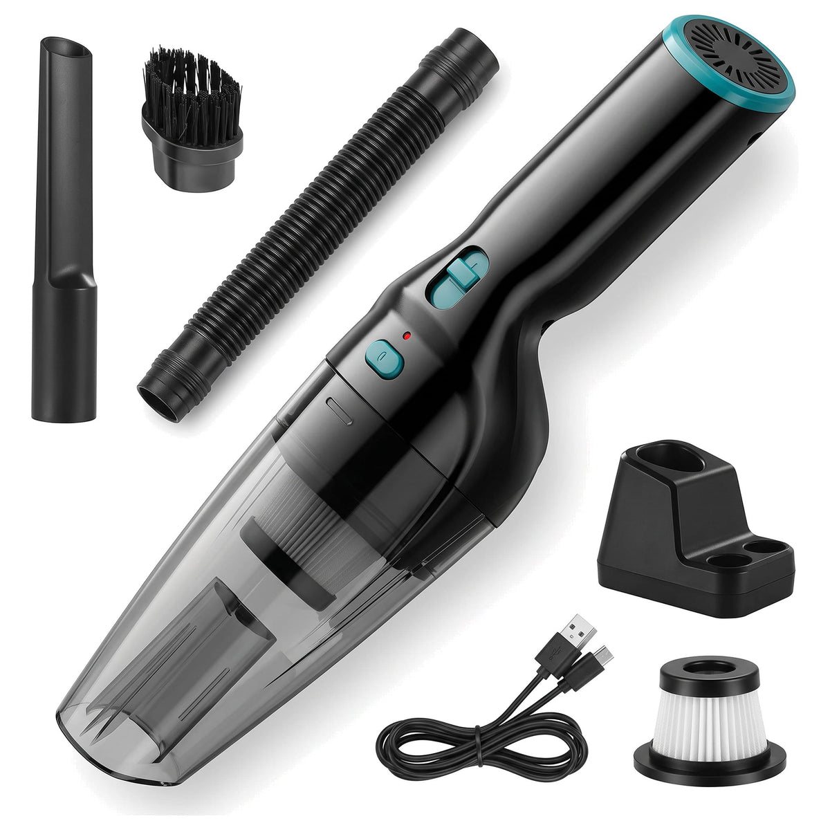 Aspirateur à main puissant sans fil avec station de recharge