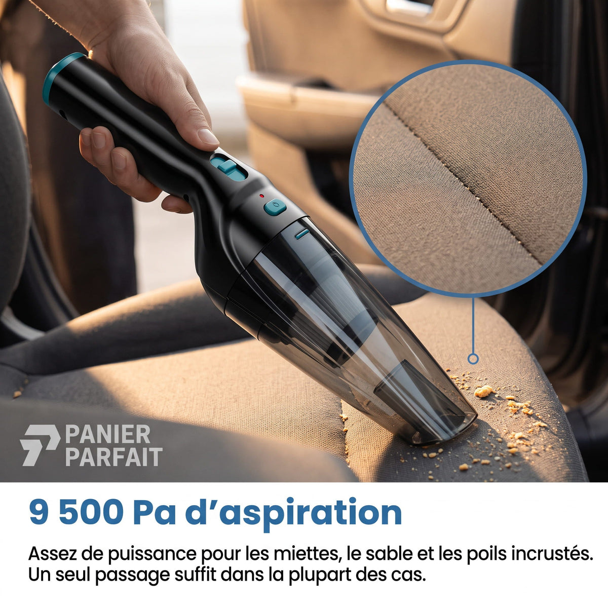 Aspirateur à main puissant sans fil avec station de recharge