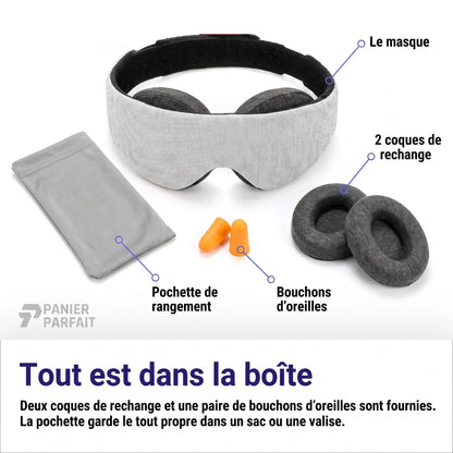 Masque de sommeil ajustable sans pression oculaire