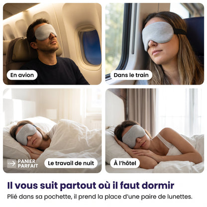 Masque de sommeil ajustable sans pression oculaire