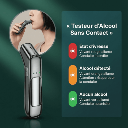 Alcotex™ – Portable Electronic Breathalyzer with Fast Reading and LCD Screen