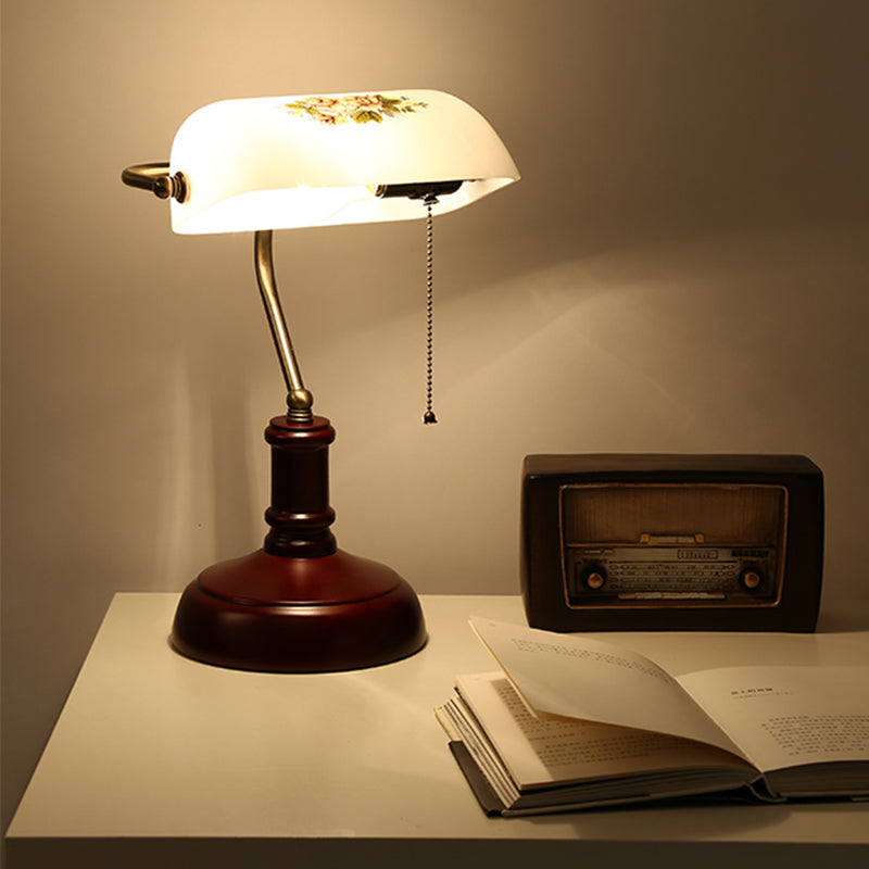 Lampe de table vintage demi-cylindre design élégant