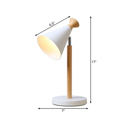 Lampe à poser moderne en fer forme trompette