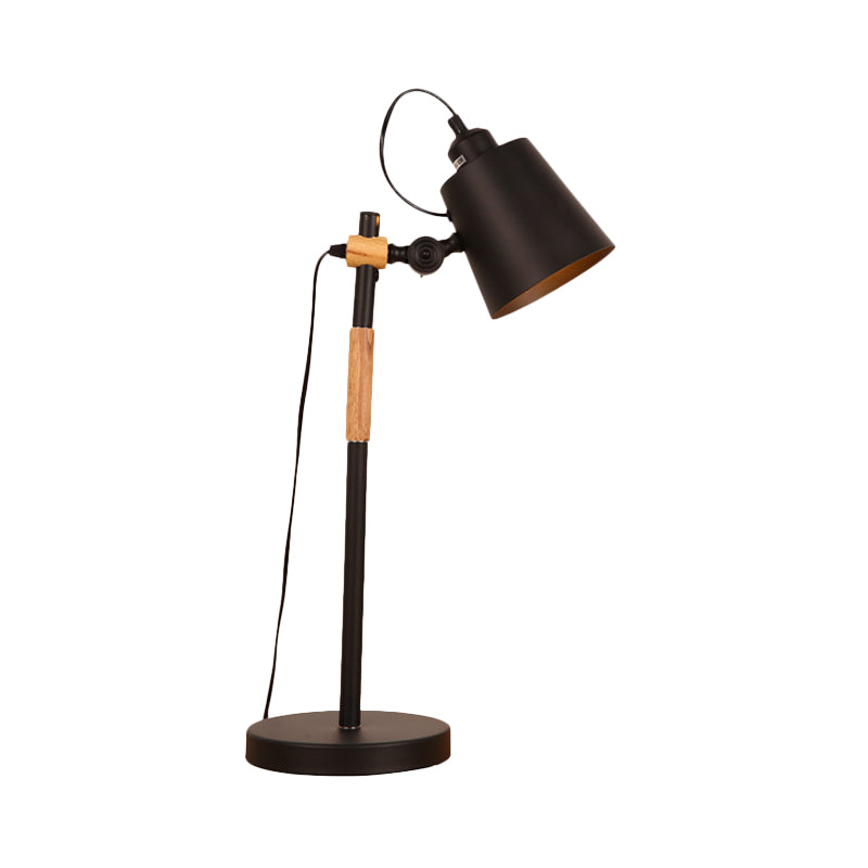 Lampe de table industrielle en métal style seau