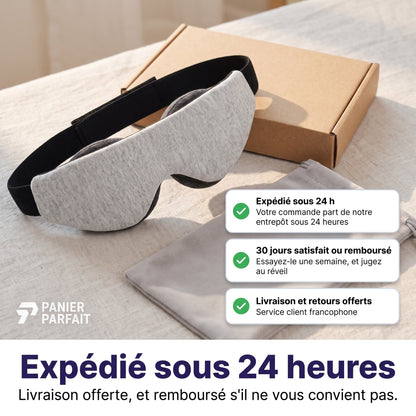 Masque de sommeil ajustable sans pression oculaire