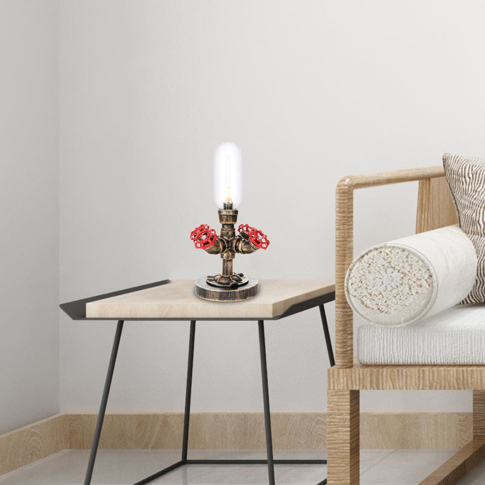 Lampe de table moderne à design industriel en métal