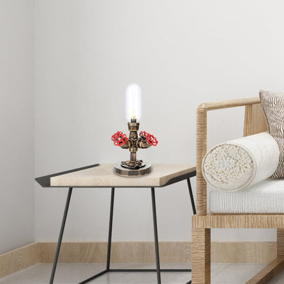 Lampe de table moderne à design industriel en métal
