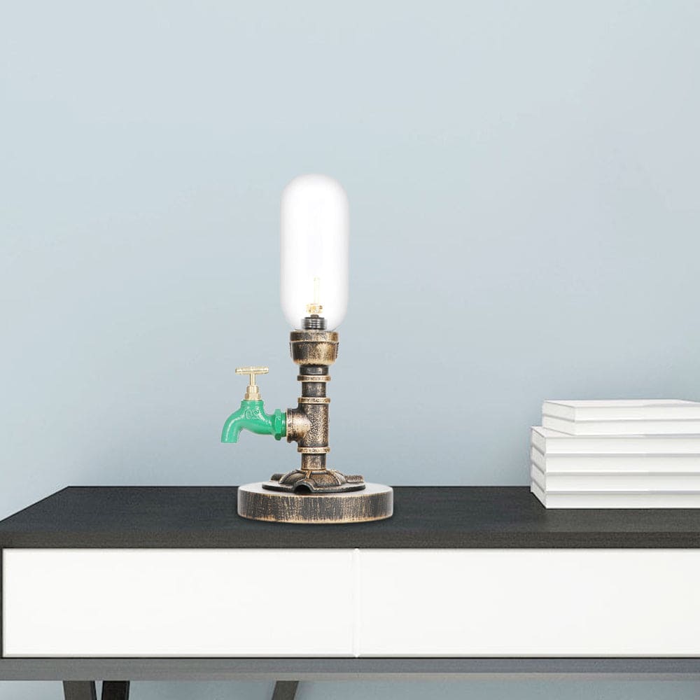Lampe de table moderne à design industriel en métal