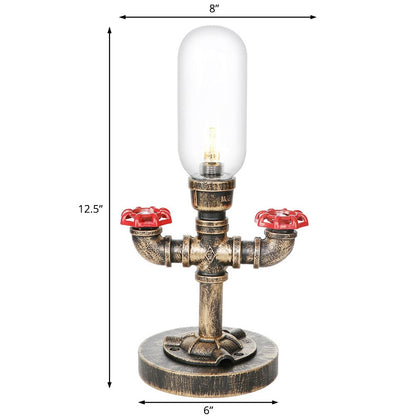 Lampe de table moderne à design industriel en métal