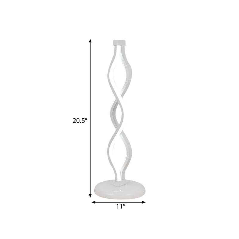 Lampe de table LED spirale design moderne