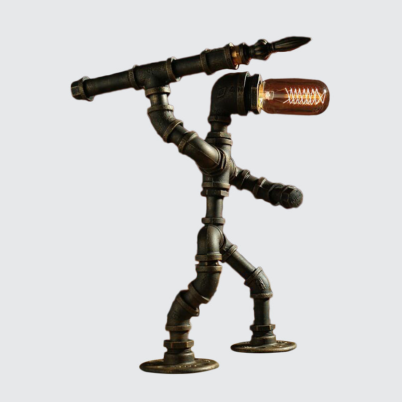 Lampe de table design robot moderne LED