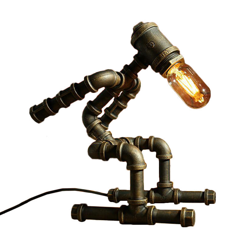 Lampe de table design robot moderne LED
