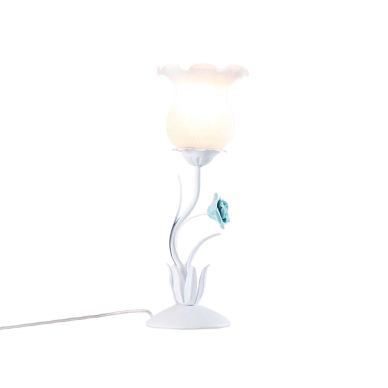 Lampe de table décorative à design floral