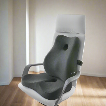 Coussin ergonomique 2 en 1 en mousse à mémoire pour chaise de bureau