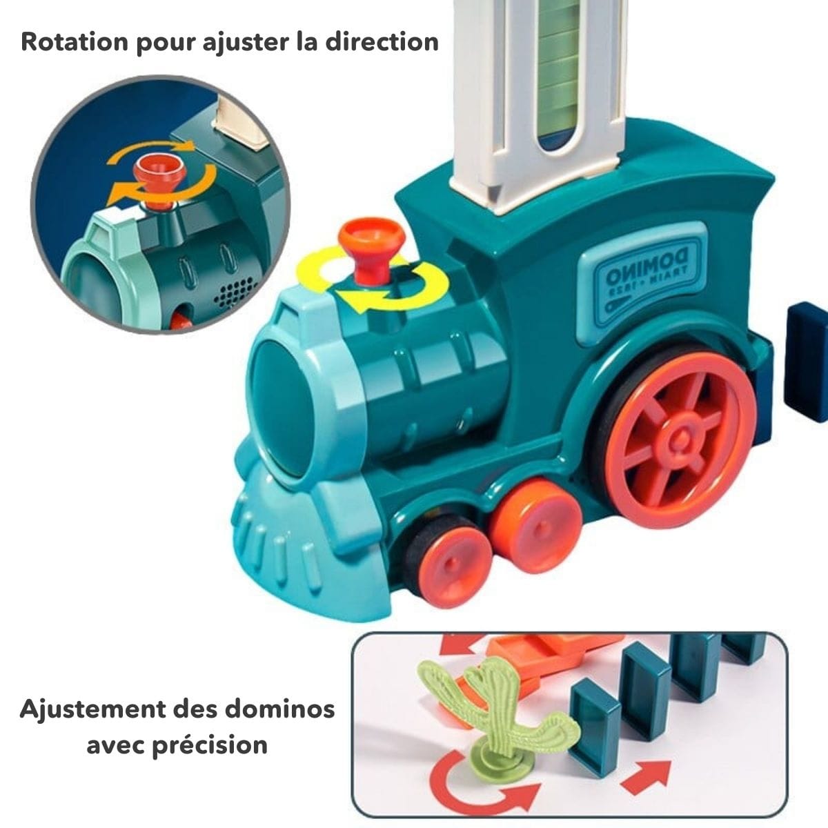 Train domino automatique à mécanisme motorisé
