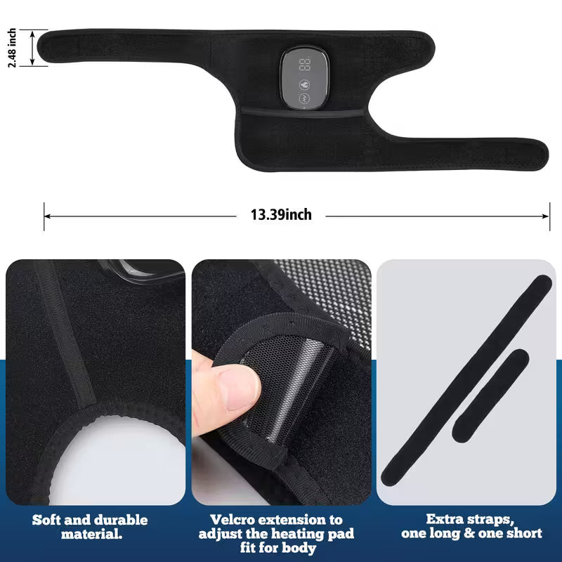 ThermaFlex™ – Heating Vibration Knee Brace for Knee, Elbow, and Shoulder