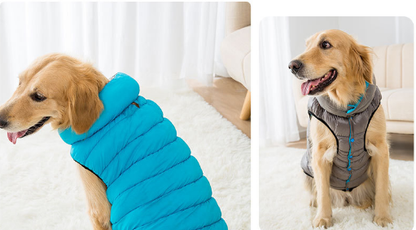 Manteau imperméable réversible pour chien léger