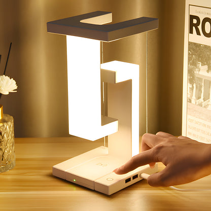 Lampe de Table Flottante Élégante avec Chargement USB et LED Puissant - Santeova