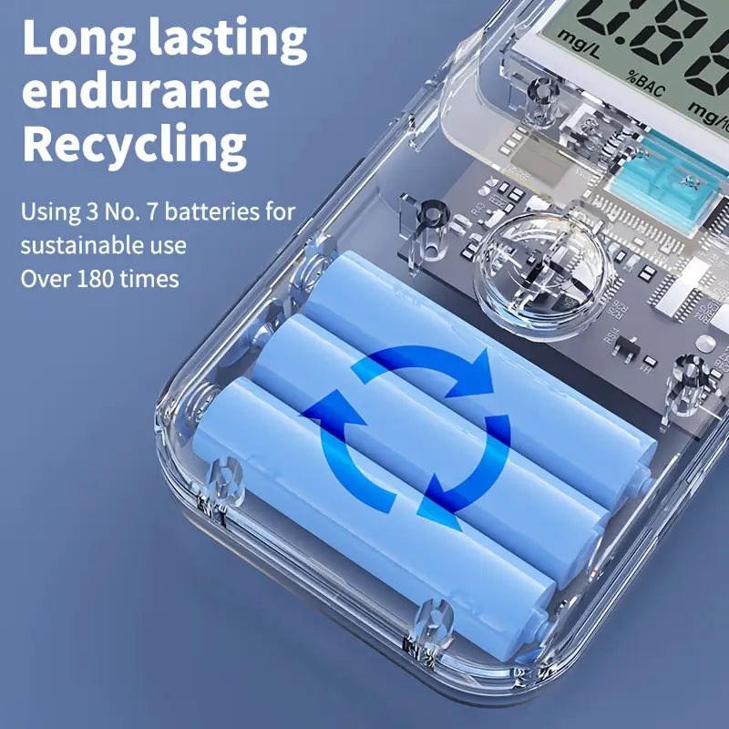 AlcoZen™ – Portable Electronic Breathalyzer with Precise LCD Display