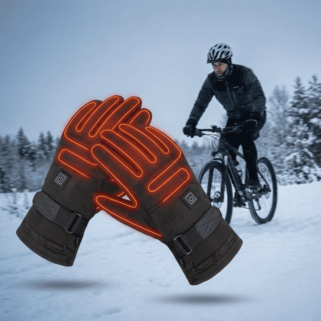 Gants chauffants rechargeables à batterie intégrée