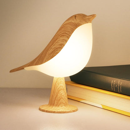 Lampe de nuit en bois à lumière douce oiseau décoratif