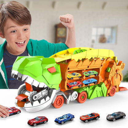Dino Garou Vehicle Toy with Racing Track