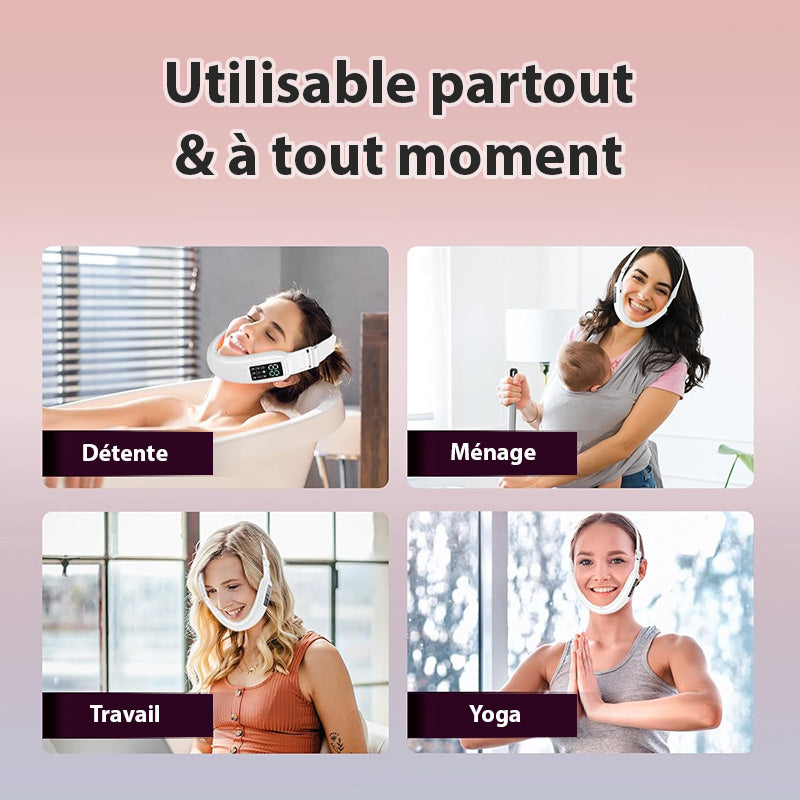 Appareil de lifting visage rechargeable à massage anti-rides