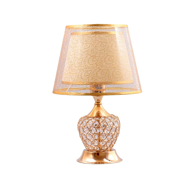 Lampe de chevet rétro à double abat-jour style Empire