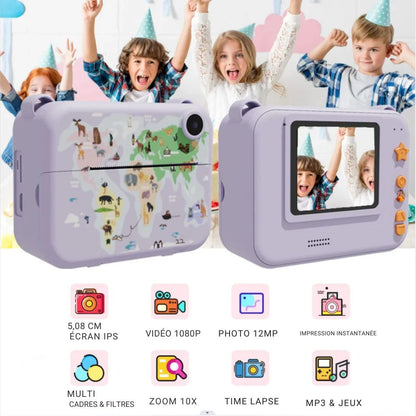 Appareil photo instantané compact pour enfants