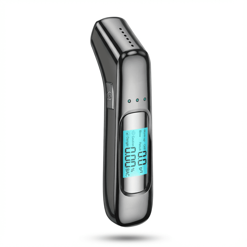 Alcotex™ – Portable Electronic Breathalyzer with Fast Reading and LCD Screen