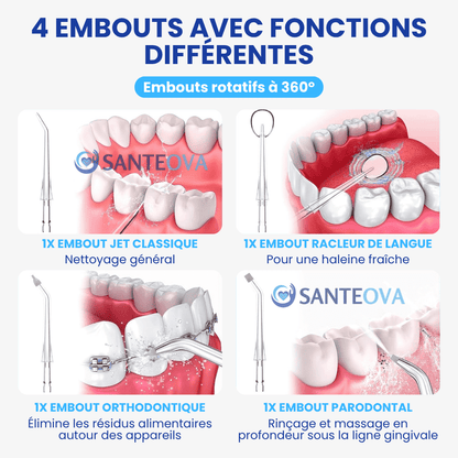 Aquadyn™ – Jet Dentaire Hydropulseur avec 5 Modes de Pression