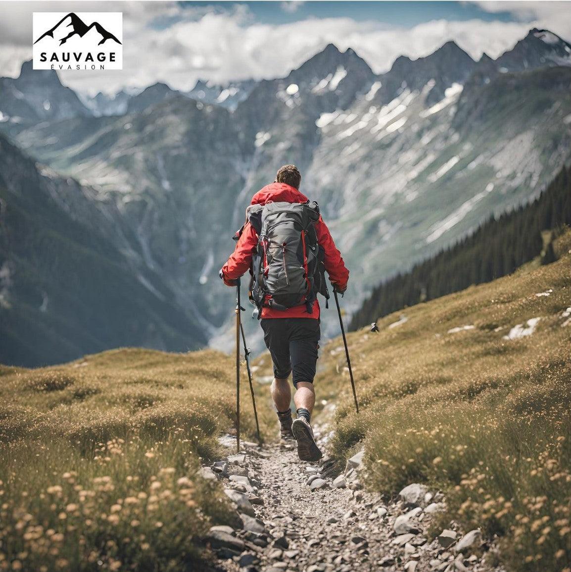 Bâtons de marche ultralégers en aluminium pour randonnée montagne