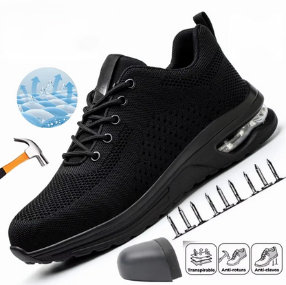 Chaussures de sécurité légères à coussin d'air antidérapantes