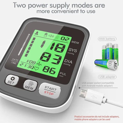 CardioZen™ – Tensiomètre à bras automatique avec 2 brassards et 1000 mémoires