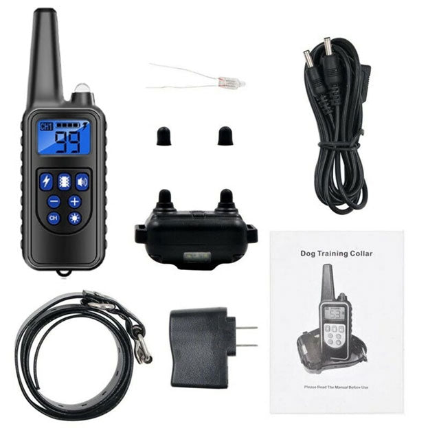 Collier anti-aboiement étanche rechargeable pour chien