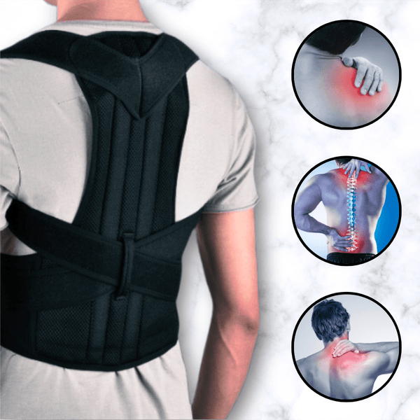 Correcteur de posture réglable en tissu respirant