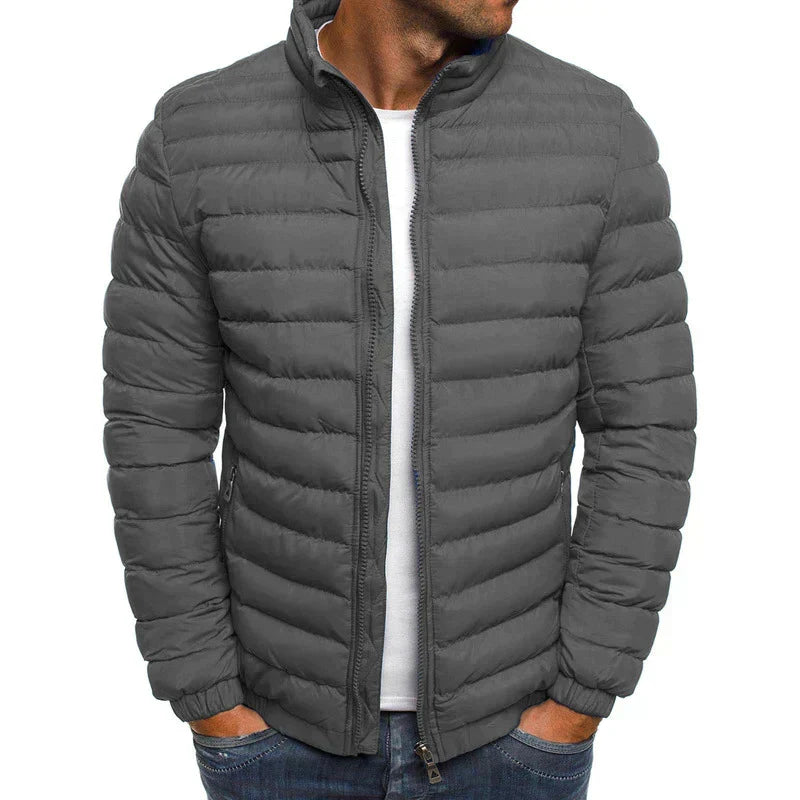 Veste d'automne moderne à fermeture zippée
