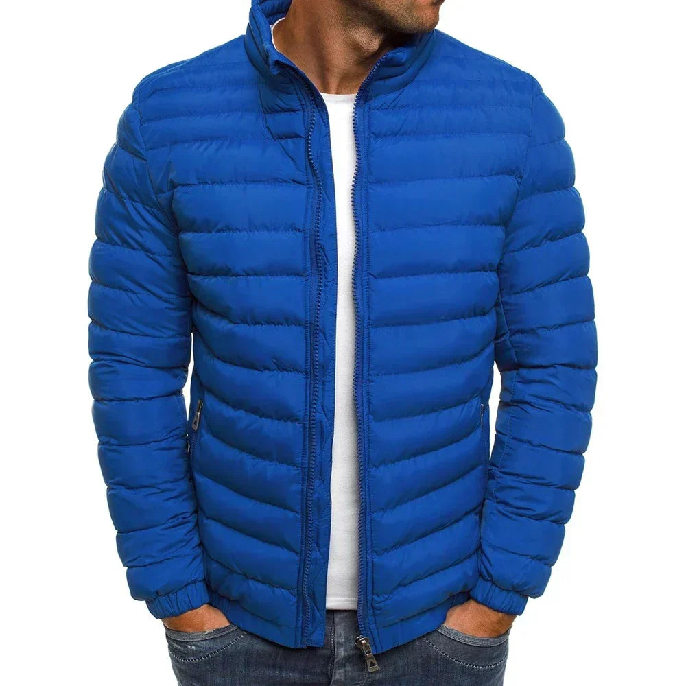 Veste d'automne moderne à fermeture zippée