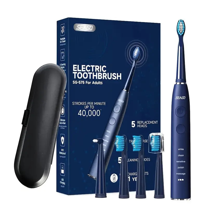 Dentrax™ – Brosse à dents électrique automatique pour hommes, longue autonomie et étanche