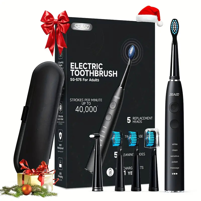 Dentrax™ – Brosse à dents électrique automatique pour hommes, longue autonomie et étanche