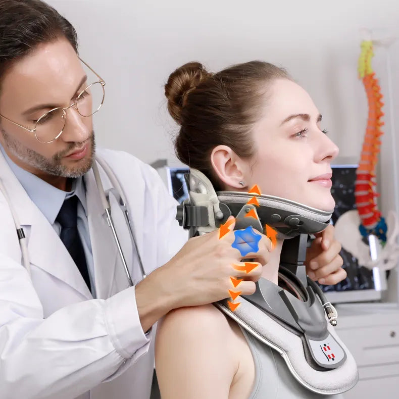Appareil de traction cervicale avec chaleur apaisante et soutien