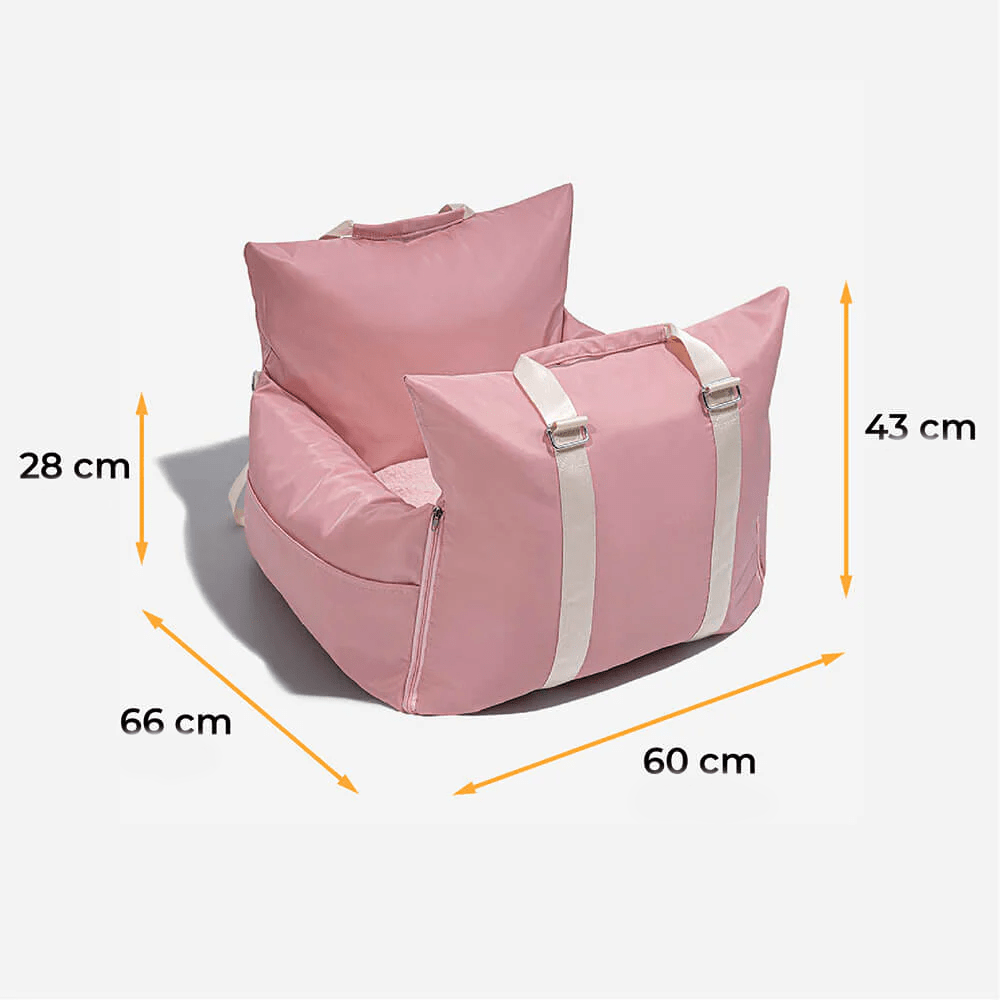Panier de voiture pour chien confortable et sécurisé