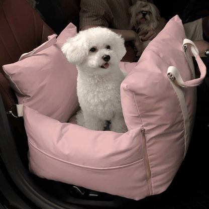 Panier de voiture pour chien confortable et sécurisé