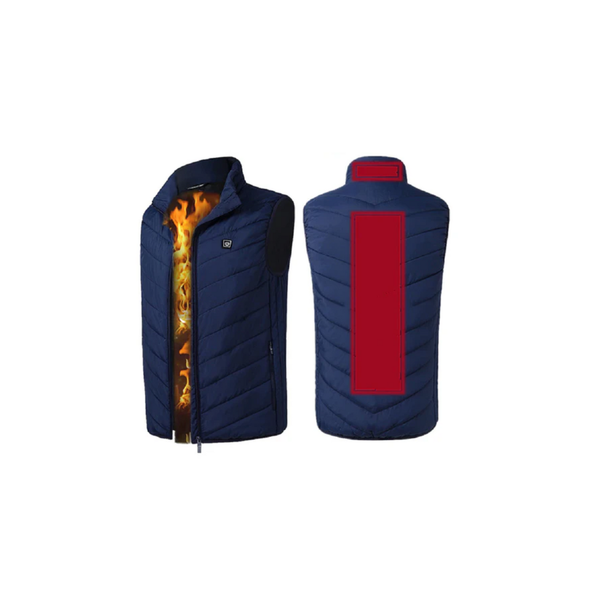 Gilet chauffant rechargeable 9 zones de chaleur