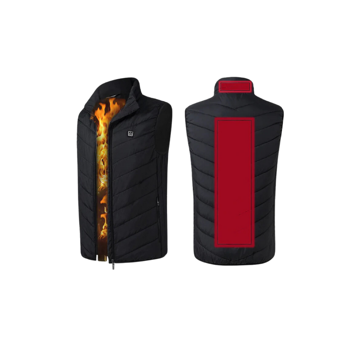 Gilet chauffant rechargeable 9 zones de chaleur