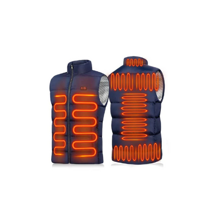 Gilet chauffant rechargeable 9 zones de chaleur