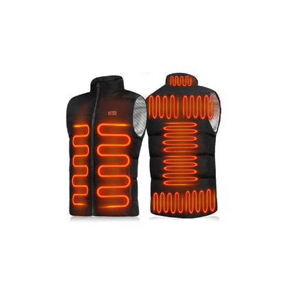 Gilet chauffant rechargeable 9 zones de chaleur