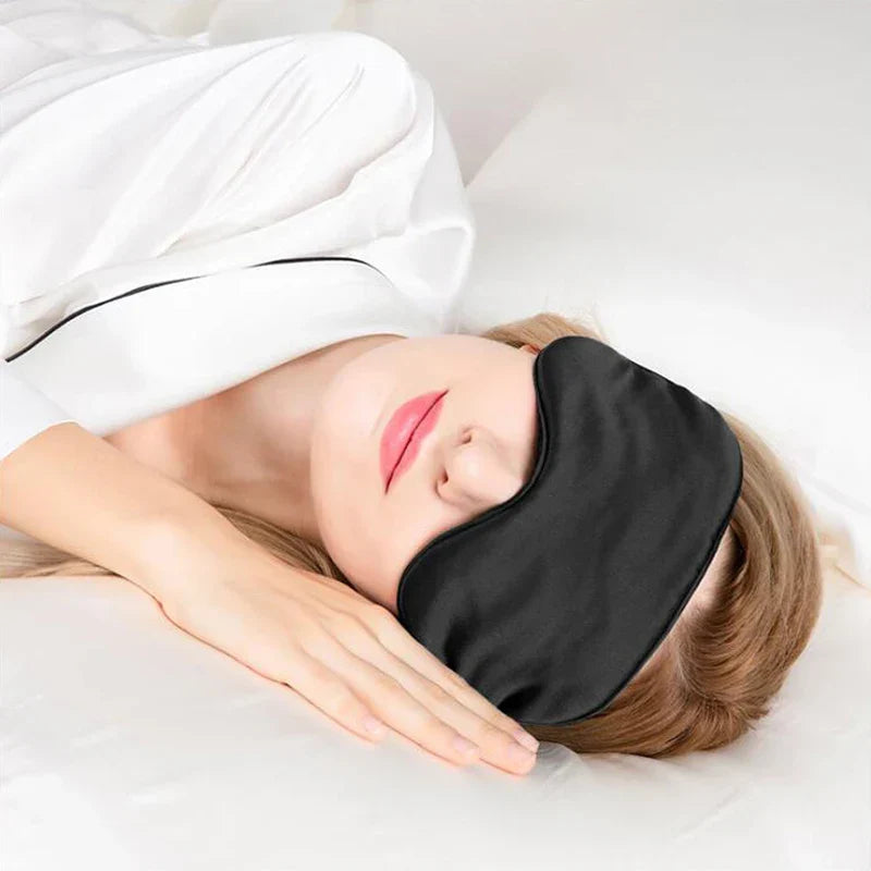 Masque de sommeil doux imitation soie confortable