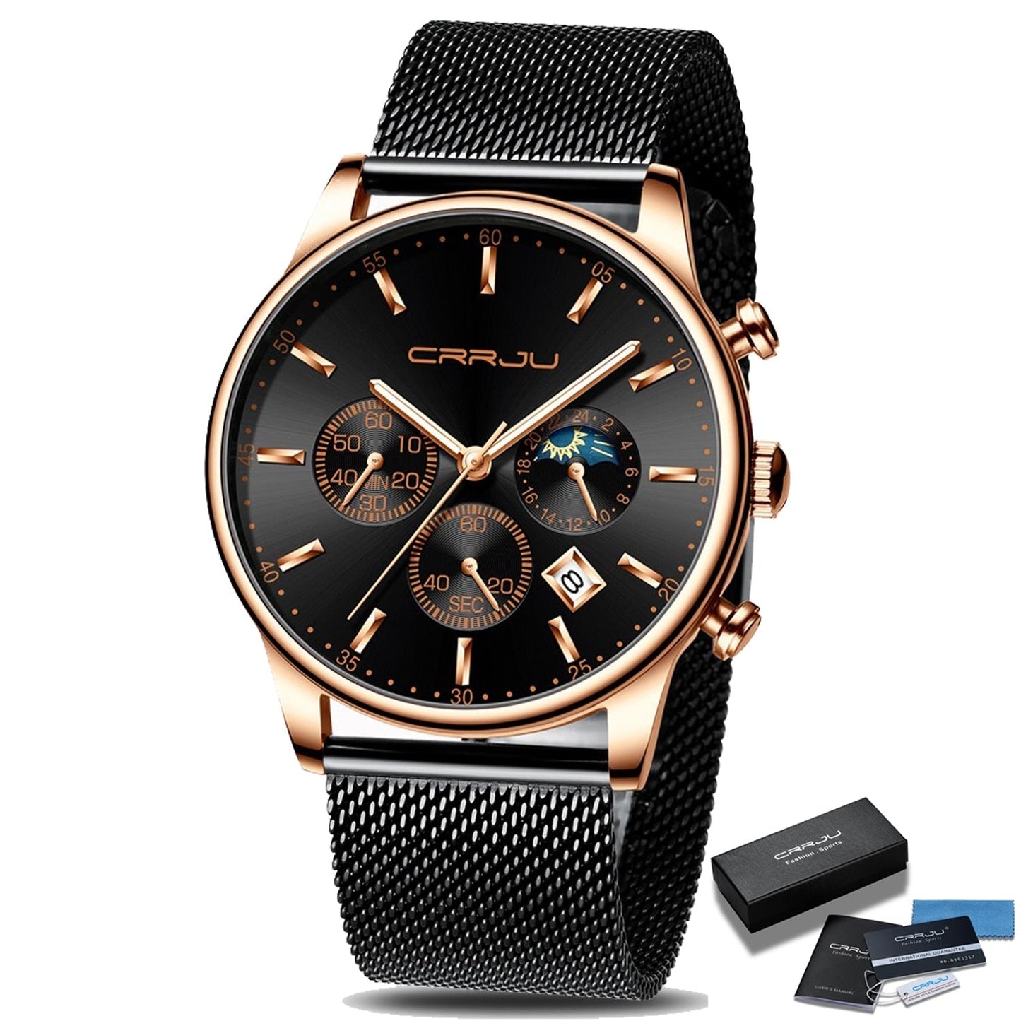Men’s Metal Strap Sports Watch